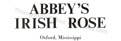 42 Abbey's Irish Rose Logo Oxford Mississippi 1980s